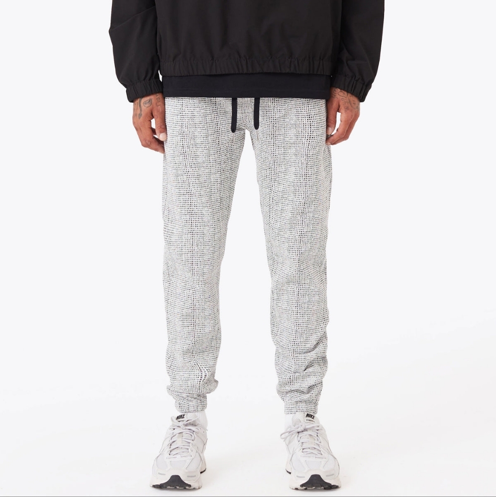 Zanerobe Sureshot White Joggers Sz 30 Men's Honeycomb Texture NWT